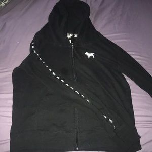 Pink long sleeve zip up